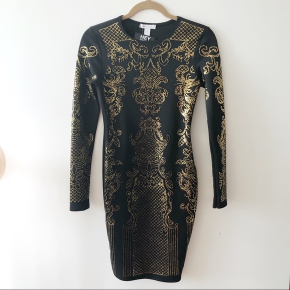 nlyone Dresses & Skirts - Nlyone Black Pattern mini dress size small